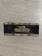 un insigne de char allemand version argent ww2