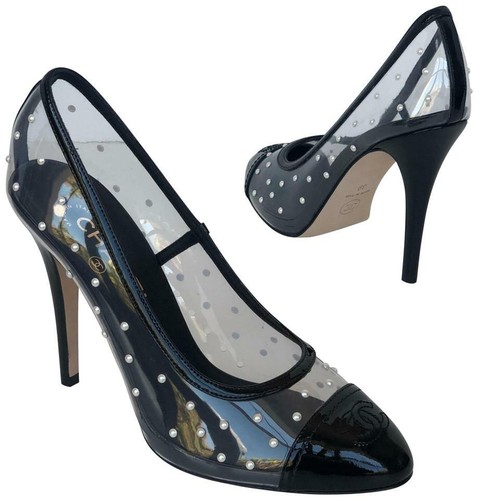 New chanel transparent pumps - new,
