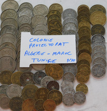 LOT piece MONNAIE FRANCS CENT protectorat français MAROC Tunisie COLONIE ALGERIE