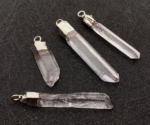 Pendentif cristal roche - cristal,