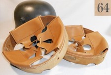 Coiffe intérieure cuir tanné végétal marron clair casque Allemand M16 WWI t.64