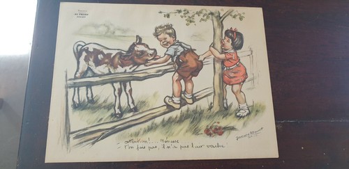 Lithographie germaine bourret - lithographie,