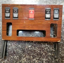 Interrupteurs de garniture de climatisation Mercedes W126 Zebrano grain de bois 380SEC 560SEL 1989