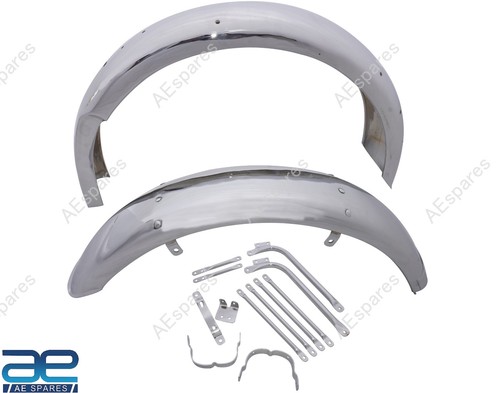 Ensemble garde boue chrome - ensemble, de