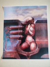 H.R. GIGER Humanoid  (1970) - poster offset quadrichromie 56x41 cm env. TBE