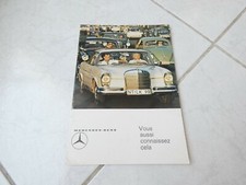 Mercedes boite Automatique W111 Coupé 1965 brochure catalogue dépliant