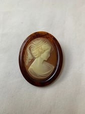 Broche Ancienne Camée Femme