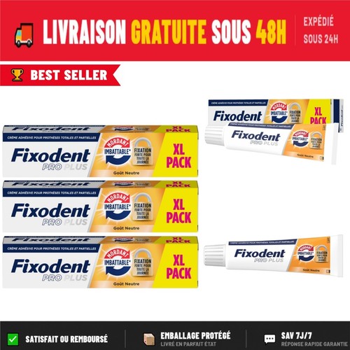 Fixodent pro plus - fixodent, crème
