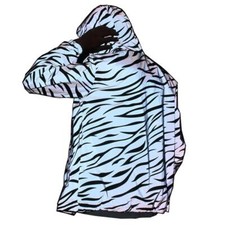 Veste légère réfléchissante Hommes Femmes Style Mesh Vestes Noctilucent Zebra...
