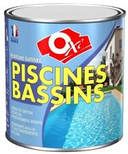 PEINTURE PISCINE BASSIN 0.5L BLANC OXI compatible eau chlorée eau de mer