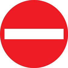 Panneau alu "interdit"