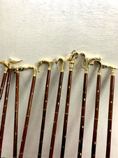 Ancien lot de 10 pièces canne