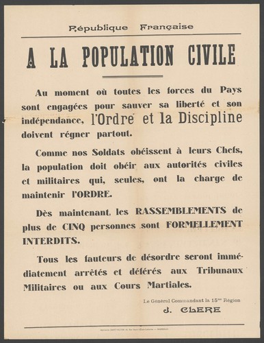 Affiche originale la - "à,