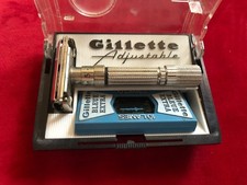 rasoir gillette FAT BOY G2 adjustable reglable papillon ancien antique razor @@@