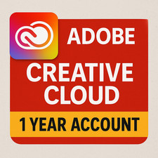 Adobe Creative Cloud Subscription 1 Year Account