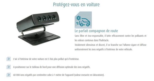 Ioniseur air tip4 pour - ioniseur, d'air