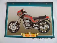 CARTE FICHE MOTO MOTO GUZZI V75 1990