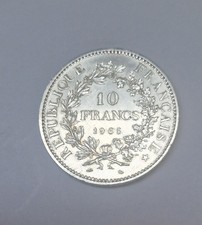 Pièce de 10 Francs HERCULE 1965, en Argent, REPUBLIQUE FRANCAISE. 