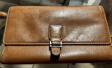 COMPAGNON PORTEFEUILLE, PORTE CARTES, MONNAIE, PAPIERS EN CUIR LE TANNEUR MARRON