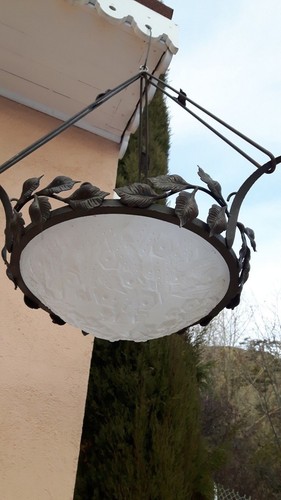 Beau lustre vasque art deco - beau,