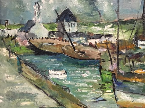 Paysage signé marin - paysage, marine