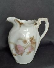 Pot à lait en porcelaine de Limoges fin XIXème décor pavot