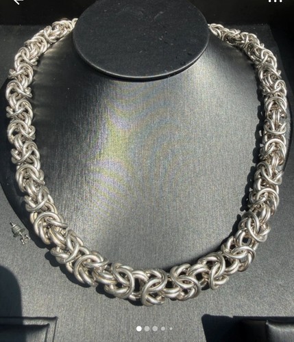 Chaîne collier argent massif