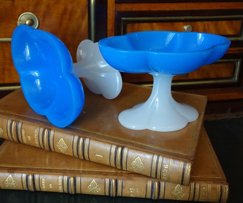 Paire baguiers opaline - paire, de
