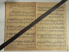 Partition Attends moi sous l’ Horloge Henri Christiné One Step piano conducteur 