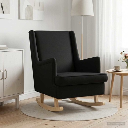 Chaise bascule tissu assise - à,