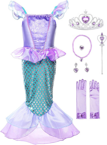 Petite fille princesse sirène - petite,