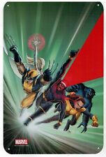 BD - MARVEL - SUPER-HEROS X - MEN / PLAQUE METALLIQUE 26 X 17 CM / PLV (2013)