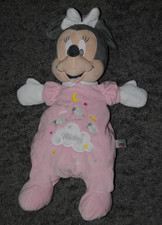 Peluche doudou Minnie DISNEY BABY NICOTOY range pyjama rose 50 cm NEUF