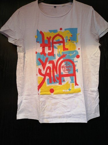 White graphic shirt - l, havana