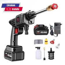 Nettoyeur haute pression sans fil Nettoyeur haute pression 21V Batterie  10000mA