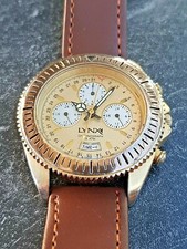 Rare Montre LYNX  calendographe Chronographe Alarme Quartz pour Homme vintage