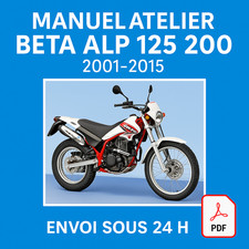 Manuel Atelier Beta ALP 125 200 2001-2015 Revue Technique Moto RMT CD PDF