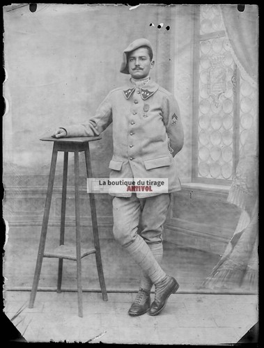 Plaque verre photo ancienne