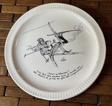 Assiette humoristique vintage