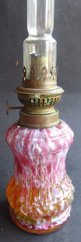 Ancien pied lampe à - ancien, de