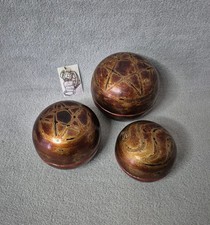 Lot de 3 boites décor étoile satanique de différentes taille