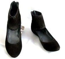 BOCAGE Ballerines guêtres tout cuir velours gris marron pointure 37 NEUF