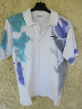 Polo ADIDAS tennis vintage coton shirt trefoil jersey années 80 oldschool D 5 M