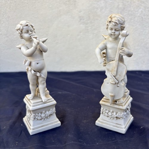 Duo figurine ancienne putti - de,