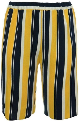 Womens yellow black stripe - black,