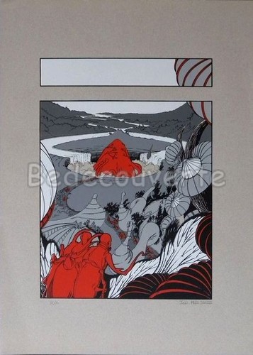 Affiche serigraphie salmon - bd,