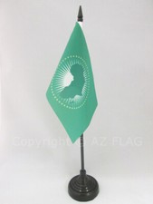 DRAPEAU DE TABLE UNION AFRICAINE 15x10cm - PETIT DRAPEAUX DE BUREAU AFRICAIN 10