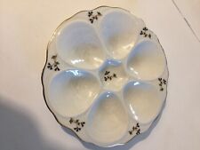 Très belle assiette à fruit de mer en porcelaine décor aux barbeaux N 1