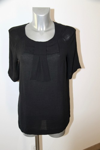 Luxurious black zip top - black,