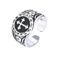 Bague croix bague homme bague